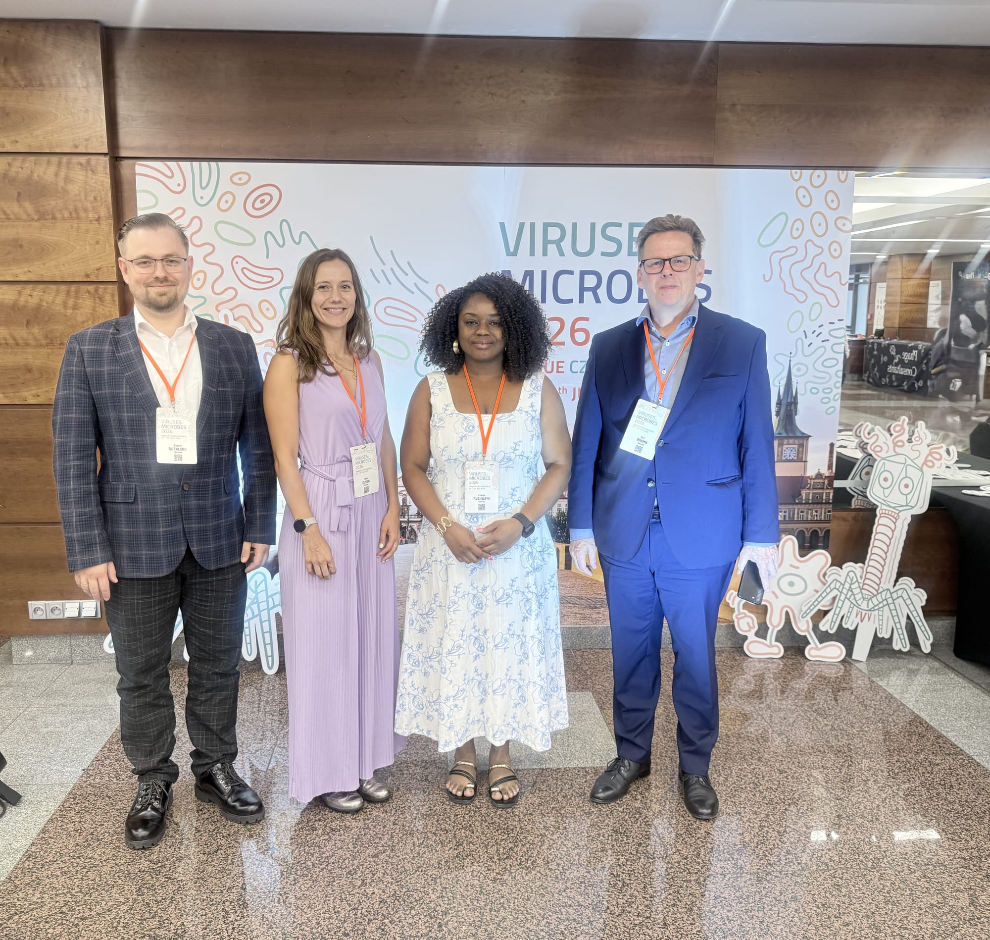 Das Team von Delta G Avaris auf der Viruses of Microbes 2026